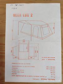 tenda 2 camere per 5 persone 