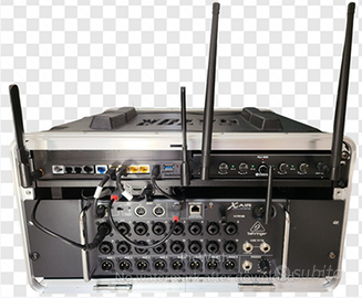 Rack audio completo Behringer XR18 + NUC + 4 mic