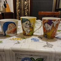 3 tazze disney sette nani