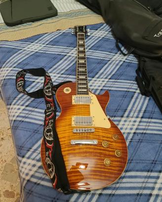 Chitarra Elettrica Eko VL-480 Honey Burst stile Le