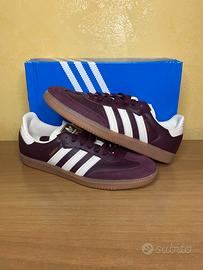 Adidas Samba OG W Maroon Metallic Gold 42