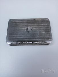 Tabacchiera Vintage Argento 