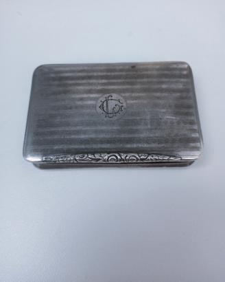 Tabacchiera Vintage Argento 
