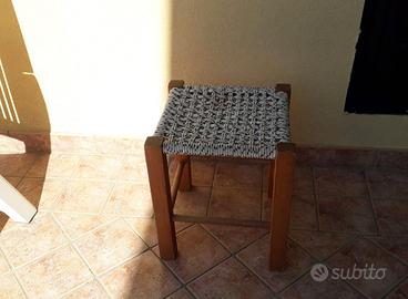 SGABELLO FATTO A MANO ALTEZZA 35 cm
