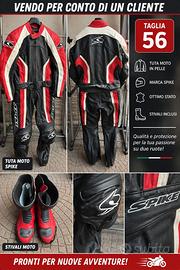 tuta moto strada spike