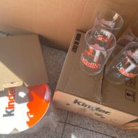 4 bicchieri e 4 piatti nutella nuovi