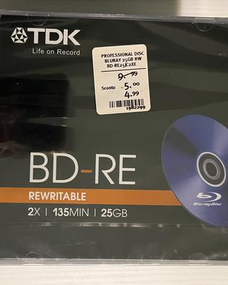 Blu ray vergine riscrivibile