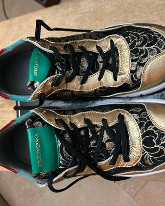 Scarpe Dolce & Gabbana Barocco Oro/Nero donna 41