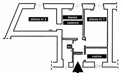 Trilocale in via M. Greco