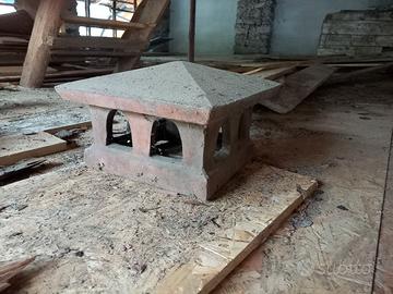 Cappello Fumaiolo Comignolo Con Base Quadrata 30x3