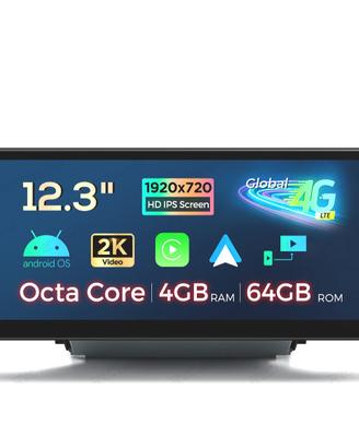 RADIO GPS ANDROID 13 AUDI Q3 12.3" 4GB+64GB