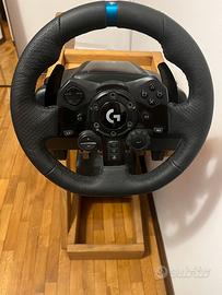 Volante Logitech G923+pedaliera, struttura rovere