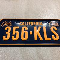 Targa in metallo vintage. (Nuova)