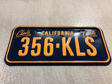 Targa in metallo vintage. (Nuova)