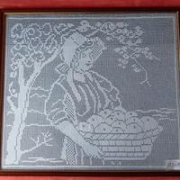 Quadro all’  uncinetto 89,5x79,5