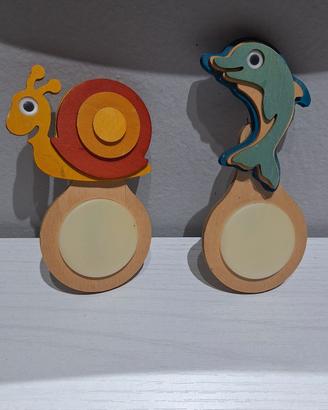 luci notturne bambini in legno