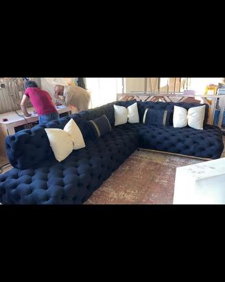 Salotto completo luxury nero/oro