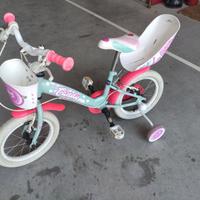 Bicicletta per bambine 3/5 anni ruota 14"