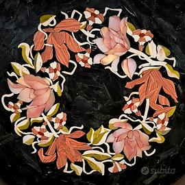 Tavolo in mosaico di pietre dure semipreziose 