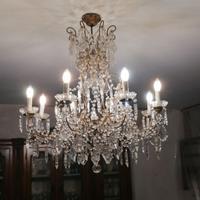 Lampadario cristalli 