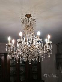 Lampadario cristalli 