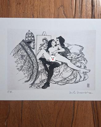 Milo Manara Raffaello Picasso 347 Stampa firmata