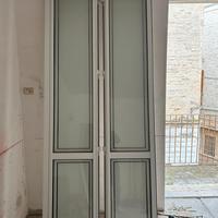 2 Finestroni porte porta pvc anticorodal bianco
