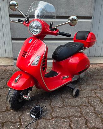 Moto Elettrica per Bambini 12V con Licenza Vespa