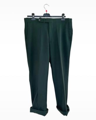Pantaloni uomo Sansabelt anni ‘80 verde bottiglia