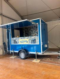 Rimorchio  per ambulanti e street food da 750 Kg.