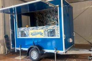 Rimorchio  per ambulanti e street food da 750 Kg.
