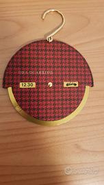 Anni '50 disco orario auto vintage stoffa metallo