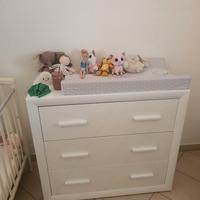 settimino fasciatoio più materasso e copertura