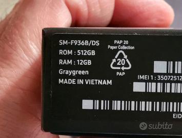 Samsung z fold 4 16/512