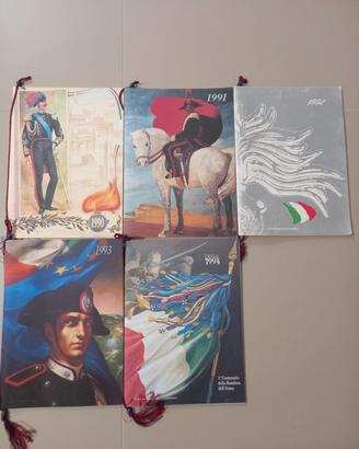 Calendario carabinieri 1990-1991-1992-1993-1994