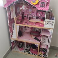 casa delle bambole in legno 