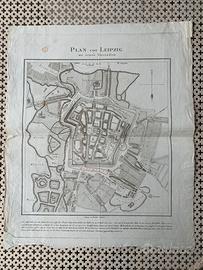 Mappa fuga Napoleone da Lipsia