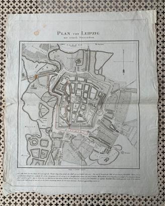 Mappa fuga Napoleone da Lipsia