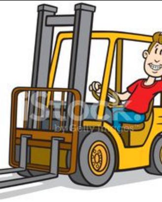 Carrellista magazziniere muletto