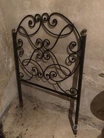 Testiera letto singolo in ferro battuto
