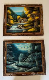 Quadro su tela dipinto a mano – paesaggio original