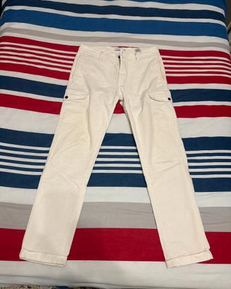 Pantaloni velluto bianchi