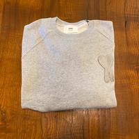 Felpa Ami Paris-Ami de coeur- grigio