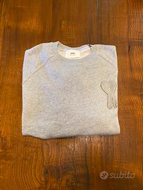 Felpa Ami Paris-Ami de coeur- grigio