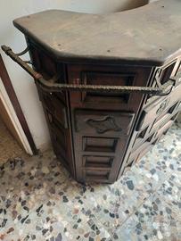 mobile bar piu piattaia vintage