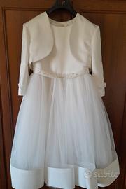 Abito da damigella, sposina, cerimonia bambina