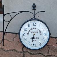 Orologio da stazione in metallo