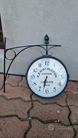 Orologio da stazione in metallo