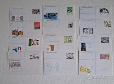 Dodici cartoline postali italiane, tutte non viagg