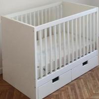 Lettino neonato  con 2 materassi,corredo completo